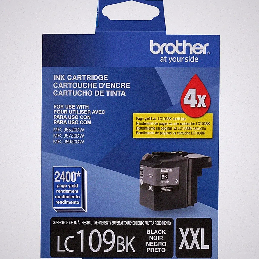 Brother Genuine Innobella LC109BK Super High Yield Black Ink Cartridge