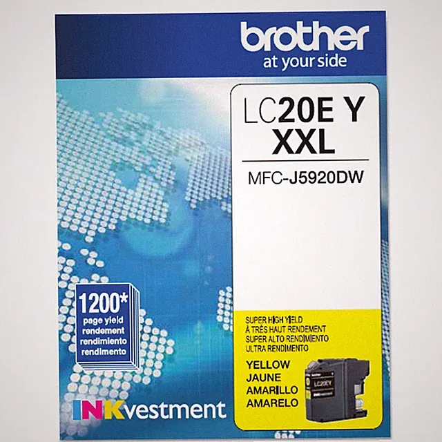 Brother High Yield Cyan Ink Cartridge LC109 Yields Up to 1200 Pages