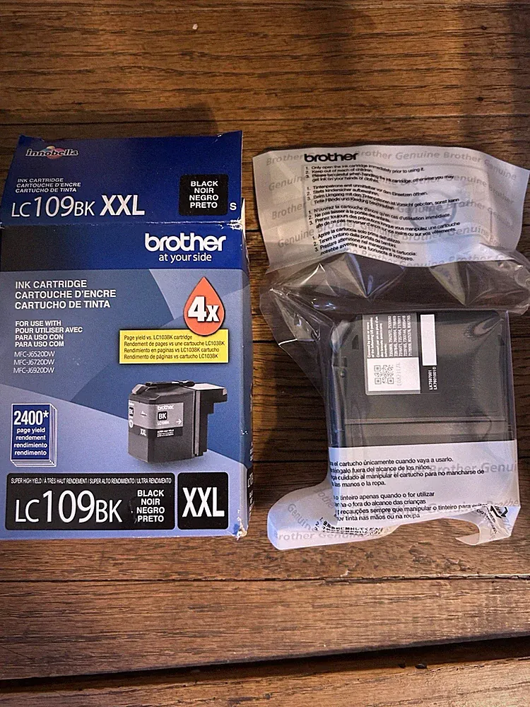Brother LC109BK XXL Genuine/Original Black Ink Cartridge For MFC-J6920DW J6720DW
