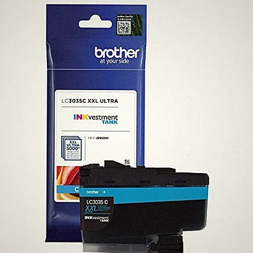 Brother LC3035C Ultra High-Yield Cyan Ink Cartridge 5000 Pages
