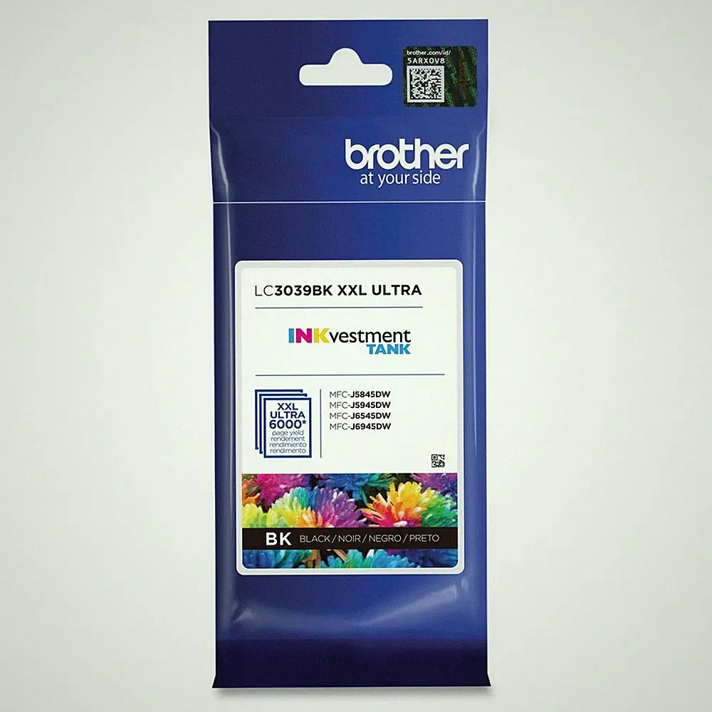 Brother LC3039BKS INKvestment 6,000 Page-Yield Ultra High-Yield Ink - Black New