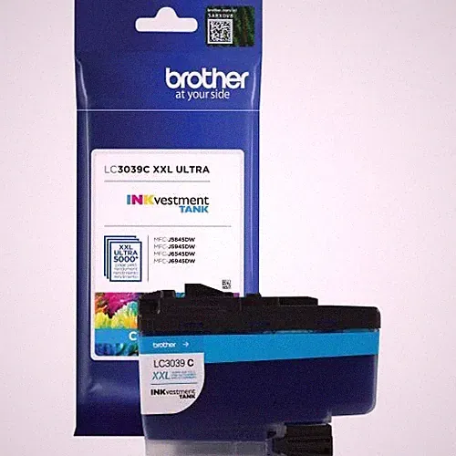 Brother LC3039C Ultra High-Yield Cyan Ink Cartridge 5000 Page Yield
