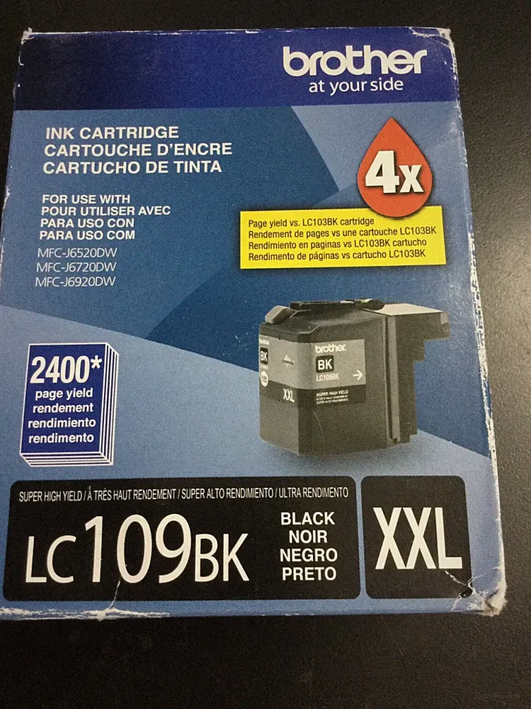 GENUINE BROTHER LC109BK XXL Ink Cartridge 6090/OB