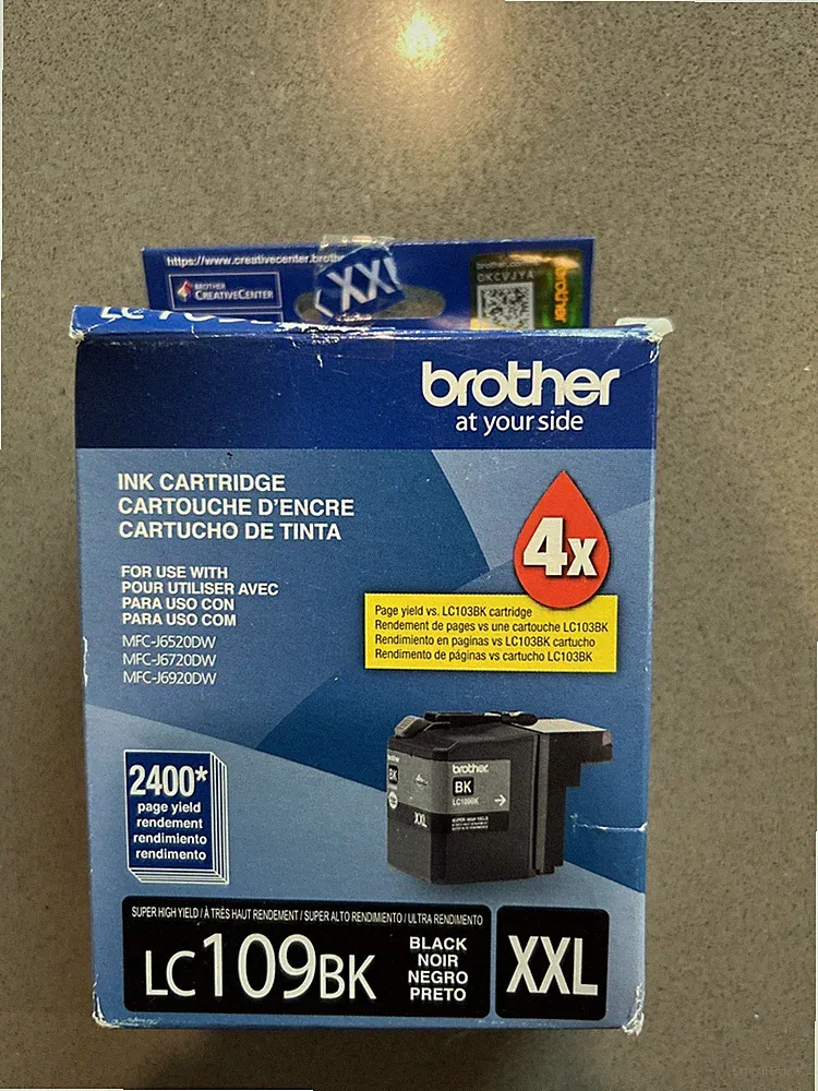 Brother LC109BK ultra high yield inkjet cartridge