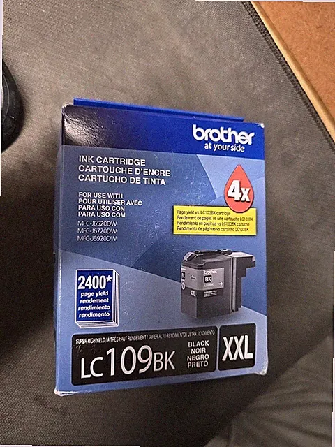 New Brother LC109BK XXL Black Ink Cartridge